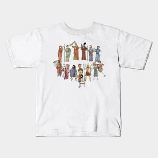 Greek Myth Comix - the Olympians in Colour! Kids T-Shirt